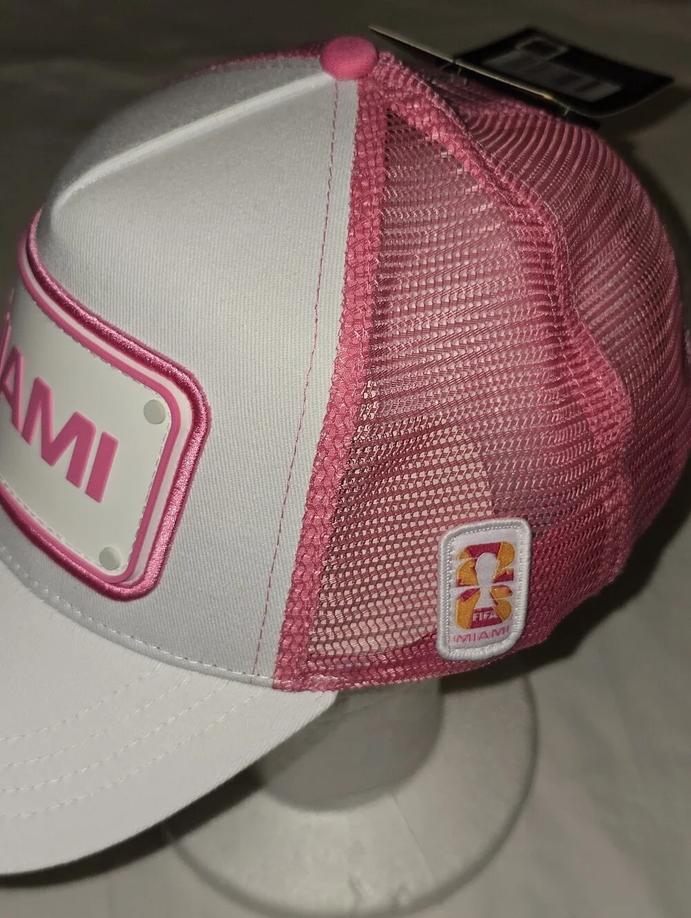 Miami FIFA Pink and White Trucker Hat